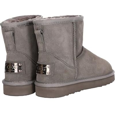 OOG, GENERATION OOG Damen Wildlederstiefel mit Echt-Leder, Klassik, kurz mit Fell gefüttert, Outdoor, Casual Boots, Winterstiefel, Klassisch in Grau 39 EU OOG, GENERATION OOG Damen Wildlederstiefel mit Echt-Leder, Klassik, kurz mit Fell gefüttert, Outdoor, Casual Boots, Winterstiefel, Klassisch in Grau 39 EU