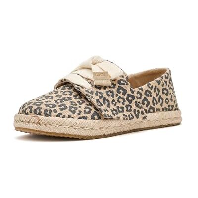 TOMS Carolina Schnürhalbschuhe, flach, Haferflocken, kleine Leopardenmuster, Größe 35 TOMS Carolina Schnürhalbschuhe, flach, Haferflocken, kleine Leopardenmuster, Größe 35