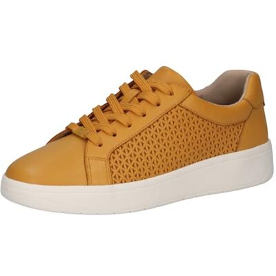 CAPRICE Damen Sneaker flach aus Leder mit Schnürsenkeln, Gelb (Yellow Nappa), 37 EU CAPRICE Damen Sneaker flach aus Leder mit Schnürsenkeln, Gelb (Yellow Nappa), 37 EU
