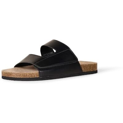 Amazon Verstellbare Herren-Sandalen aus Kunstkork, Schwarz, Größe 44 Amazon Verstellbare Herren-Sandalen aus Kunstkork, Schwarz, Größe 44