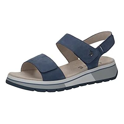 CAPRICE Leder Sandale Flach Blau 28705 CAPRICE Leder Sandale Flach Blau 28705
