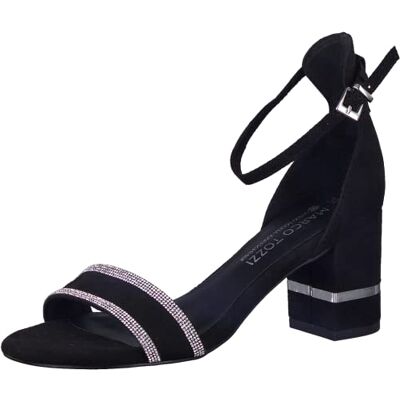 MARCO TOZZI Damen Sandalen 2-2-88314-30, Absatz, Schwarz/Comb, 39 EU MARCO TOZZI Damen Sandalen 2-2-88314-30, Absatz, Schwarz/Comb, 39 EU