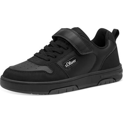 S. Oliver Mädchen Sneaker flach mit Klettverschluss Bequem, Schwarz (Black), 34 EU S. Oliver Mädchen Sneaker flach mit Klettverschluss Bequem, Schwarz (Black), 34 EU