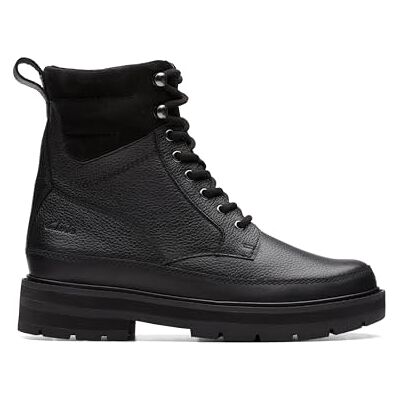 Clarks PragueStyle K. Halblange Stiefel, Black Leather, 27.5 EU Clarks PragueStyle K. Halblange Stiefel, Black Leather, 27.5 EU