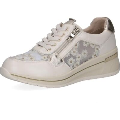 CAPRICE Damen Sneaker flach, Gelb (Vanilla Comb), 40 CAPRICE Damen Sneaker flach, Gelb (Vanilla Comb), 40