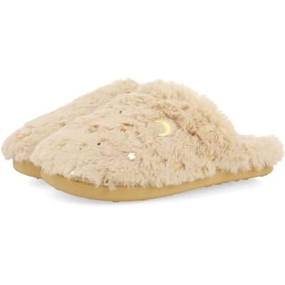 GIOSEPPO LETENYE Hausschuhe mit Sternenhaaren, beige, 32 EU GIOSEPPO LETENYE Hausschuhe mit Sternenhaaren, beige, 32 EU