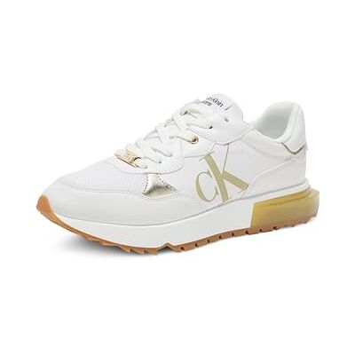 Calvin Damen Magalee Sneaker, White/Gold 142, 41 EU Calvin Damen Magalee Sneaker, White/Gold 142, 41 EU