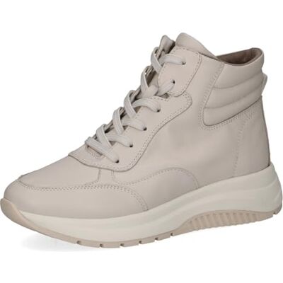 CAPRICE Damen Sneaker hoch aus Leder Plateau, Cremefarben (Offwhite Nappa), 38 EU CAPRICE Damen Sneaker hoch aus Leder Plateau, Cremefarben (Offwhite Nappa), 38 EU
