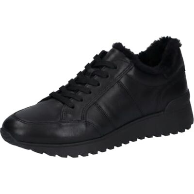 CAPRICE Damen Sneaker aus Leder, Schwarz (Black Nappa), 40 CAPRICE Damen Sneaker aus Leder, Schwarz (Black Nappa), 40