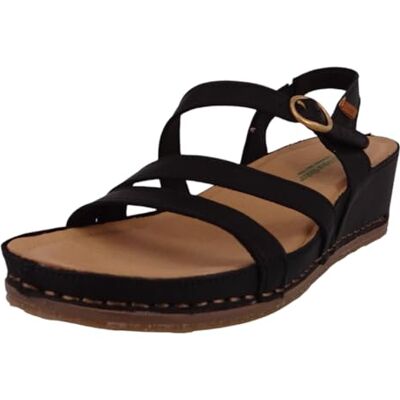 El Naturalista Damen N5855 PICUAL Durchgängies Plateau Sandalen mit Keilabsatz, Black, 36 EU El Naturalista Damen N5855 PICUAL Durchgängies Plateau Sandalen mit Keilabsatz, Black, 36 EU
