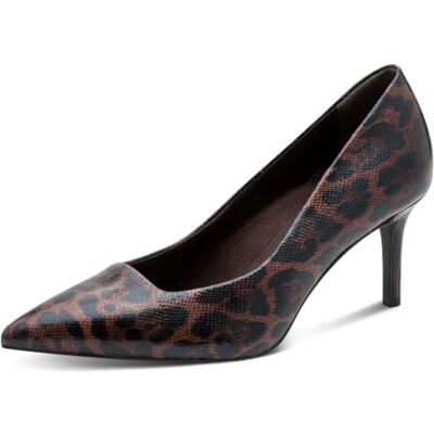 Tamaris Damen Pumps mit Stilettoabsatz, braun (Mocca Leopard),38 Tamaris Damen Pumps mit Stilettoabsatz, braun (Mocca Leopard),38