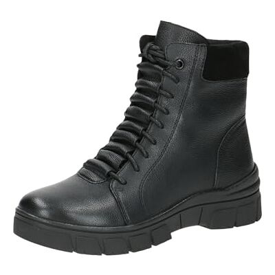 CAPRICE Damen Stiefeletten zum Schnüren aus Leder Wasserabweisend, Schwarz (Black Nappa), 41 EU CAPRICE Damen Stiefeletten zum Schnüren aus Leder Wasserabweisend, Schwarz (Black Nappa), 41 EU