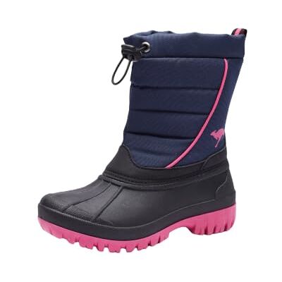 KangaROOS K-Ben Stiefel Madchen Marine/Rosa Schneestiefel Shoes KangaROOS K-Ben Stiefel Madchen Marine/Rosa Schneestiefel Shoes