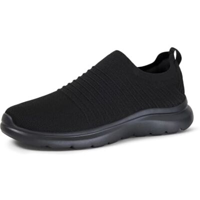 Amazon Herren Leichte Slip-On-Walkingschuhe, Schwarz, 44 EU Amazon Herren Leichte Slip-On-Walkingschuhe, Schwarz, 44 EU