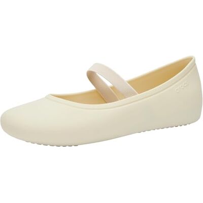 Crocs Unisex Kinder Brooklyn Flat K Flach, Stucco, 36/37 EU Crocs Unisex Kinder Brooklyn Flat K Flach, Stucco, 36/37 EU