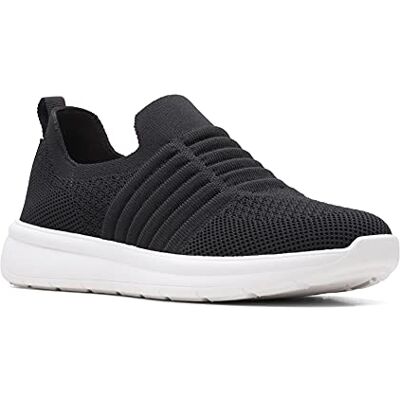 Clarks Damen Ezera Walk Sneaker, Schwarz Strick, 35.5 EU Clarks Damen Ezera Walk Sneaker, Schwarz Strick, 35.5 EU