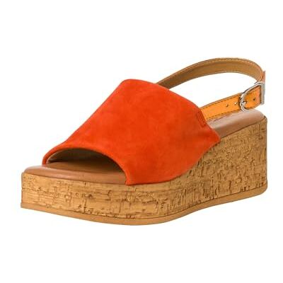 Tamaris Damen Plateau Sandalen Leder Keilabsatz Sommer; ORANGE/orange; 36 EU Tamaris Damen Plateau Sandalen Leder Keilabsatz Sommer; ORANGE/orange; 36 EU