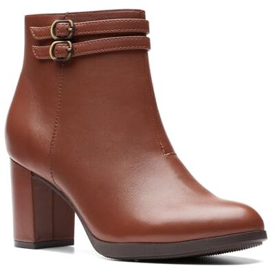 Clarks Damen Bayla Light Fashion Boot, Hellbraunes Leder, 8.5 Wide Clarks Damen Bayla Light Fashion Boot, Hellbraunes Leder, 8.5 Wide