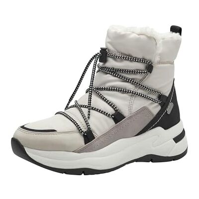 MARCO TOZZI Damen Sneaker hoch mit Fütterung Winter mit Gummizug, Beige (Cream Comb), 41 EU MARCO TOZZI Damen Sneaker hoch mit Fütterung Winter mit Gummizug, Beige (Cream Comb), 41 EU