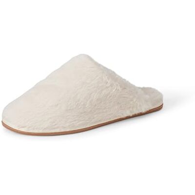 Amazon Damen Warme Plüsch-Hausschuhe, Elfenbein, 35 EU Amazon Damen Warme Plüsch-Hausschuhe, Elfenbein, 35 EU