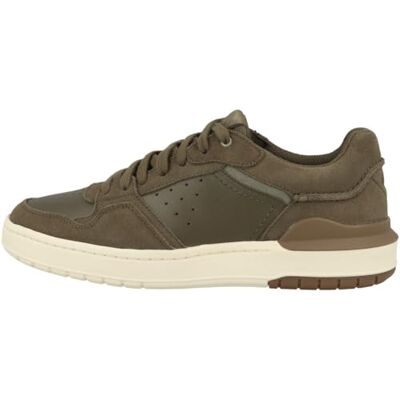 Clarks Courtlite2 Lo Herren-Sneaker, Khaki-Wildleder, 46 EU Clarks Courtlite2 Lo Herren-Sneaker, Khaki-Wildleder, 46 EU