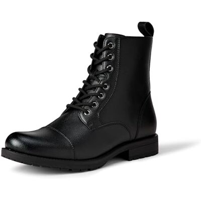 Amazon Herren Schnürstiefel Mit Zehenkappe Und Reißverschluss, Schwarz, 43.5 EU Amazon Herren Schnürstiefel Mit Zehenkappe Und Reißverschluss, Schwarz, 43.5 EU