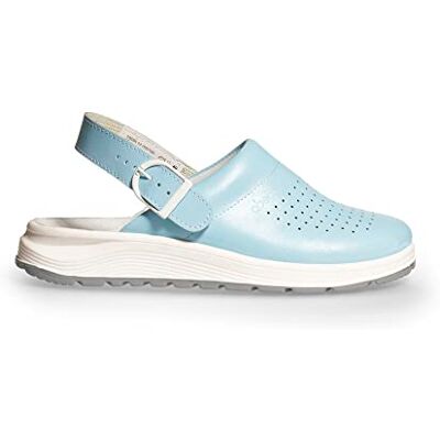 Abeba 87080 Unisex Schuhe ACTIVE Clog SRC Perforiertes Design EU 41 Blau Futtermaterial: Stoff Mit Schnallenverschluss Abeba 87080 Unisex Schuhe ACTIVE Clog SRC Perforiertes Design EU 41 Blau Futtermaterial: Stoff Mit Schnallenverschluss