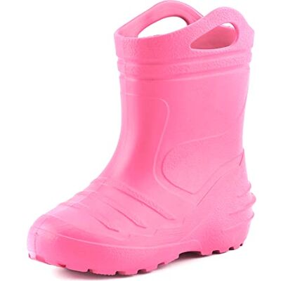 Ladeheid Gummistiefel Kinder federleichte Eva Regenstiefel für Mädchen und Jungen Thermo Gummistiefel gefüttert KL051 (Hellrosa, 23 EU) Ladeheid Gummistiefel Kinder federleichte Eva Regenstiefel für Mädchen und Jungen Thermo Gummistiefel gefüttert KL051 (Hellrosa, 23 EU)