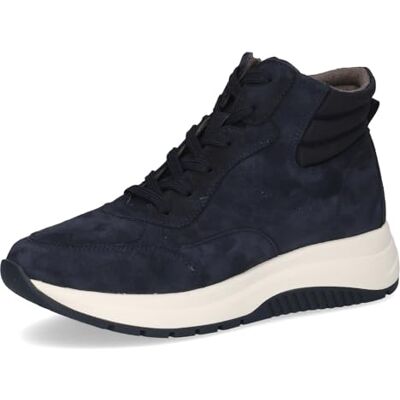 CAPRICE Damen Sneaker hoch aus Leder Plateau, Blau (Ocean Comb), 37 EU CAPRICE Damen Sneaker hoch aus Leder Plateau, Blau (Ocean Comb), 37 EU