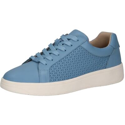 CAPRICE Damen Sneaker flach aus Leder mit Schnürsenkeln, Blau (Lt.Blue Nappa), 37 EU CAPRICE Damen Sneaker flach aus Leder mit Schnürsenkeln, Blau (Lt.Blue Nappa), 37 EU