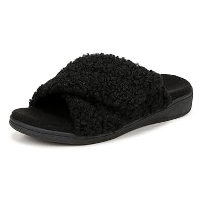 Vionic Damen Relax Ii Slipper, Schwarzes Lammfell, 42 EU Vionic Damen Relax Ii Slipper, Schwarzes Lammfell, 42 EU