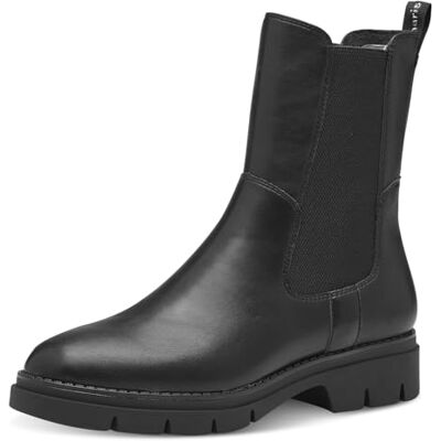 Tamaris Damen Chelsea-Stiefel, Schwarz, 42 EU Tamaris Damen Chelsea-Stiefel, Schwarz, 42 EU