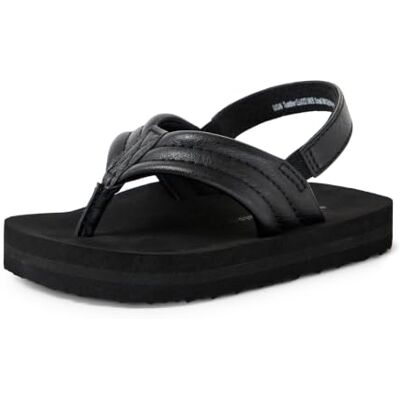 Amazon Unisex Kinder Flip-Flop mit Fersenriemen, Schwarz, 22 EU Amazon Unisex Kinder Flip-Flop mit Fersenriemen, Schwarz, 22 EU