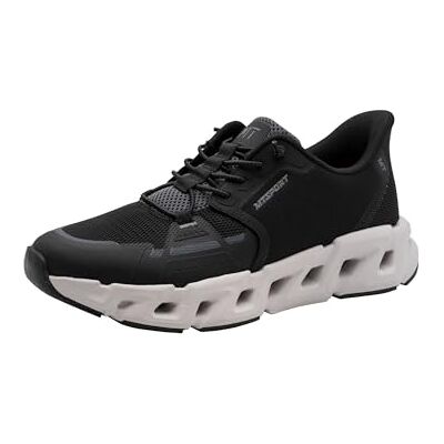 MARCO TOZZI Herren Sneaker Wechselfußbett leicht elastische Schnürung Stylisch, schwarz (Black), 45 EU MARCO TOZZI Herren Sneaker Wechselfußbett leicht elastische Schnürung Stylisch, schwarz (Black), 45 EU