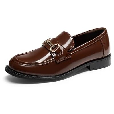 DREAM PAIRS Penny Loafer Damen Mokkassin Slipper Klassischer Stil, Bequeme PU oder Lackleder, Weiches Futter, Bequeme 4mm Sohle, Rutschfeste TPR-Sohle, für jede Saison DREAM PAIRS Penny Loafer Damen Mokkassin Slipper Klassischer Stil, Bequeme PU oder Lackleder, Weiches Futter, Bequeme 4mm Sohle, Rutschfeste TPR-Sohle, für jede Saison