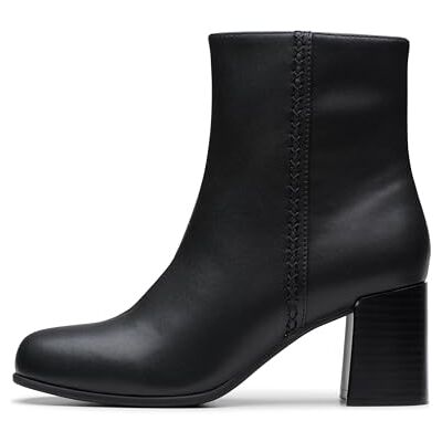 Clarks Zylah May Womens Black Leather, 3 Clarks Zylah May Womens Black Leather, 3