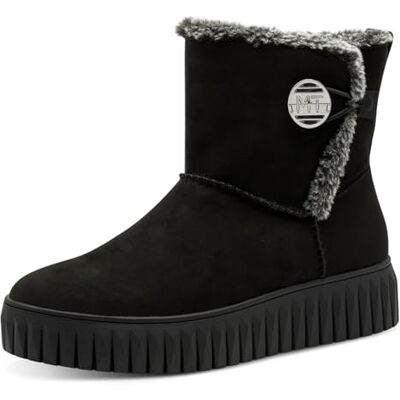 MARCO TOZZI Damen Stiefeletten mit Wechselfußbett Warm, Schwarz (Black), 38 EU MARCO TOZZI Damen Stiefeletten mit Wechselfußbett Warm, Schwarz (Black), 38 EU