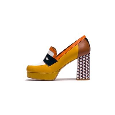 FLY London Damen EROK453FLY Moccasin, White/Yellow/Navy/ORANGE/Camel, 42 EU FLY London Damen EROK453FLY Moccasin, White/Yellow/Navy/ORANGE/Camel, 42 EU