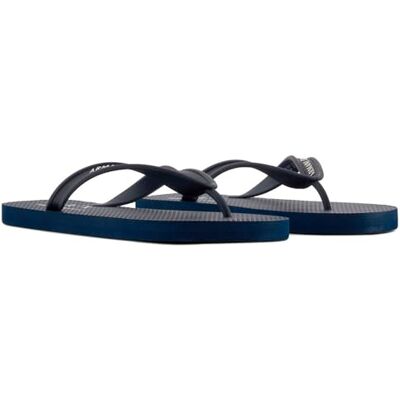 Armani Exchange 002 Male Printed Rubber Sole, Side Logo Flip-Flop Blue Armani Exchange 002 Male Printed Rubber Sole, Side Logo Flip-Flop Blue