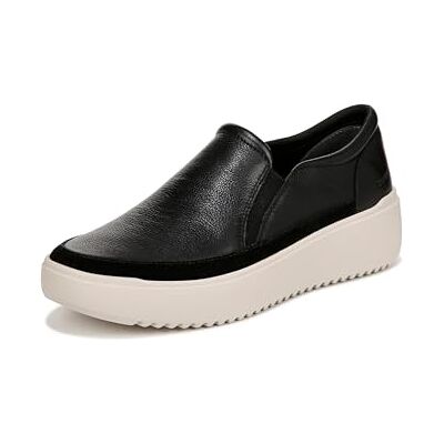 Vionic Damen Kearny Sneaker, Schwarzes Leder, 38.5 EU Weit Vionic Damen Kearny Sneaker, Schwarzes Leder, 38.5 EU Weit