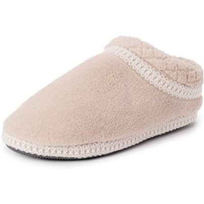 MUK LUKS Damen Rita Micro Chenille Vollfuß Hausschuhe, Braun (Honigweizen), Large MUK LUKS Damen Rita Micro Chenille Vollfuß Hausschuhe, Braun (Honigweizen), Large