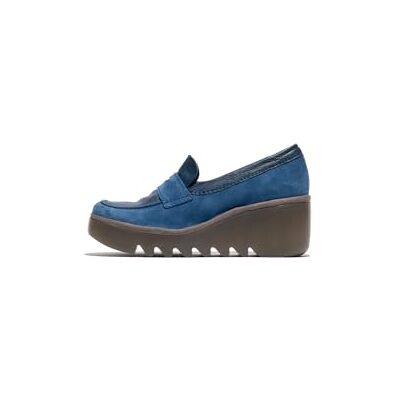FLY London BILZ609FLY, Moccasin Women's Fashion Shoes, Blue, 38 FLY London BILZ609FLY, Moccasin Women's Fashion Shoes, Blue, 38