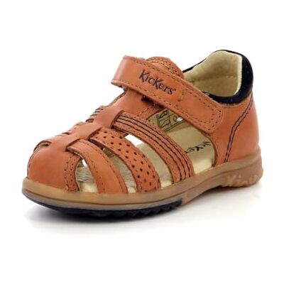 Kickers Platiback, Baby Jungen Sandalen, Braun (Camel 114), 20 EU Kickers Platiback, Baby Jungen Sandalen, Braun (Camel 114), 20 EU
