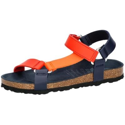 Lico Bioline Sandal Pantoletten, Marine/Rot, 34 EU Lico Bioline Sandal Pantoletten, Marine/Rot, 34 EU