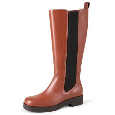 Amazon Damen Hoher Stiefel mit Zwickel, Kastanienbraun, 36 EU Amazon Damen Hoher Stiefel mit Zwickel, Kastanienbraun, 36 EU