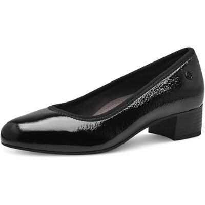 Tamaris Comfort Damen Pumps aus Leder Kleiner Absatz, Schwarz (Black Patent), 37 EU Tamaris Comfort Damen Pumps aus Leder Kleiner Absatz, Schwarz (Black Patent), 37 EU