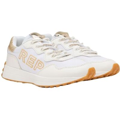 Replay Mädchen Sneaker mit Schnürung, Mehrfarbig (White Multi 2081), 35 Replay Mädchen Sneaker mit Schnürung, Mehrfarbig (White Multi 2081), 35