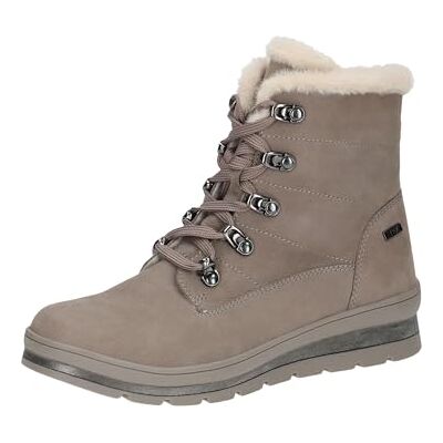 CAPRICE Damen Stiefeletten zum Schnüren Gefüttert Wasserabweisend, Beige (Taupe Nubuc), 38.5 EU CAPRICE Damen Stiefeletten zum Schnüren Gefüttert Wasserabweisend, Beige (Taupe Nubuc), 38.5 EU