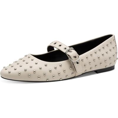 MARCO TOZZI Damen 2-22117-45 Ballerinas, Cream, 38 EU MARCO TOZZI Damen 2-22117-45 Ballerinas, Cream, 38 EU