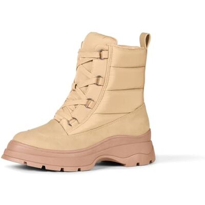 Amazon Damen Pufferstiefel mit Schnürung, Khakibraun, 39.5 EU Amazon Damen Pufferstiefel mit Schnürung, Khakibraun, 39.5 EU